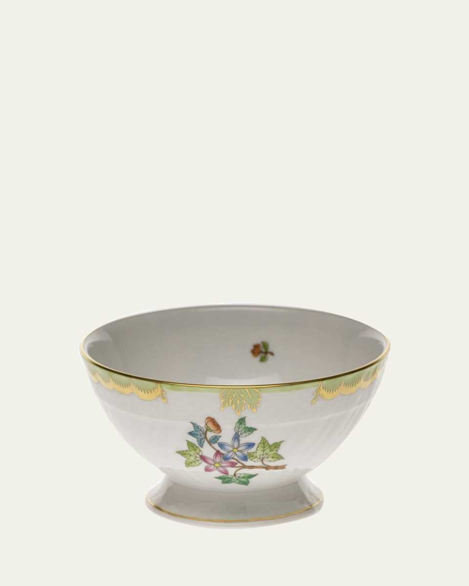 Queen Victoria Green Footed Bowl